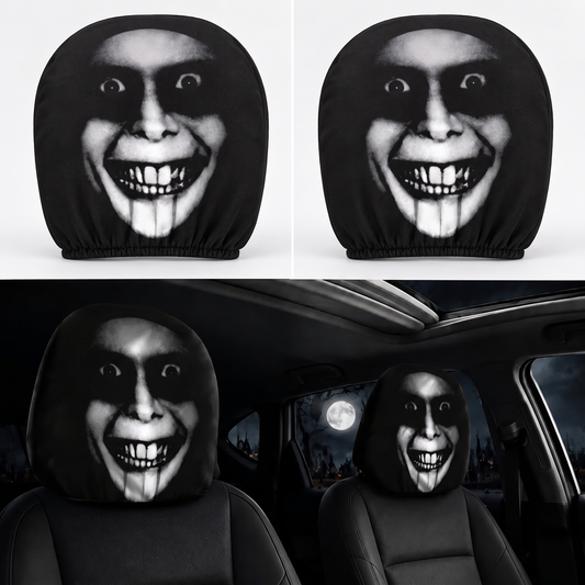 Ghost Face Car Headrest Covers